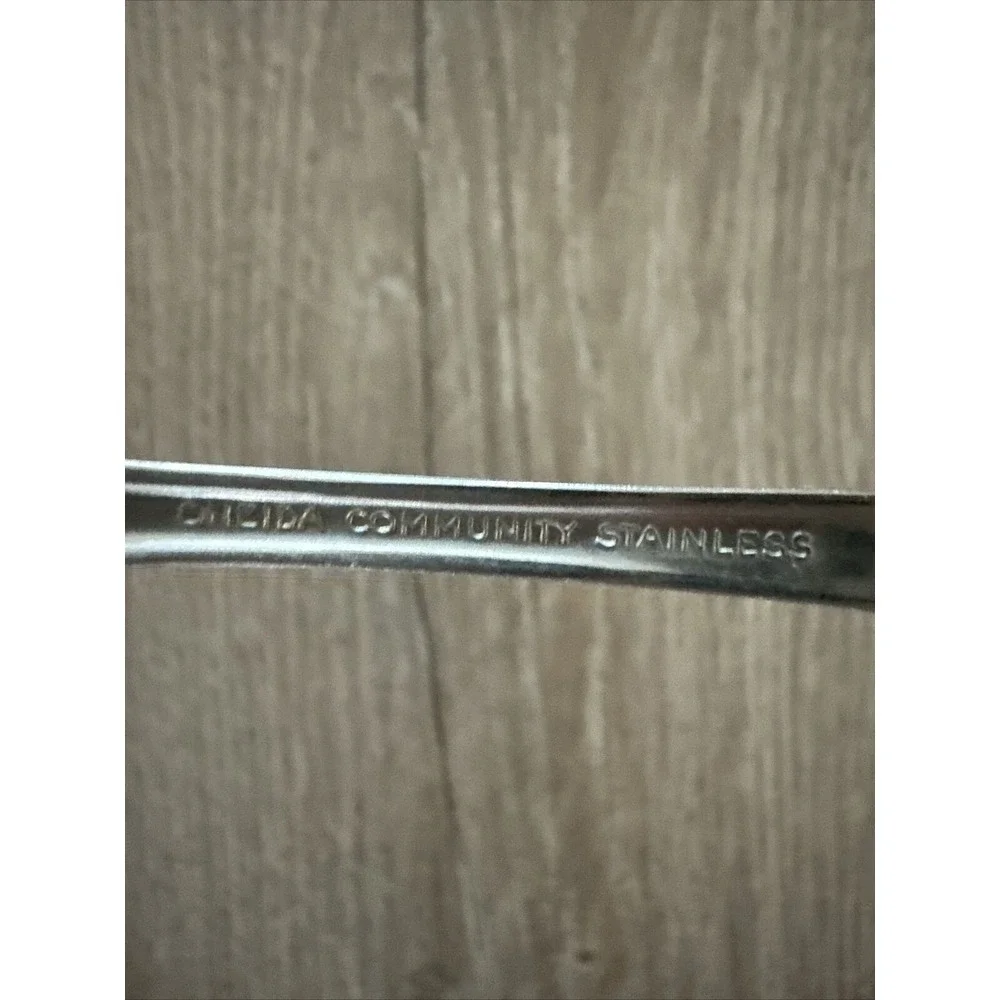 Oneida‎ Community Stainless MY ROSE Slotted Serving Spoon